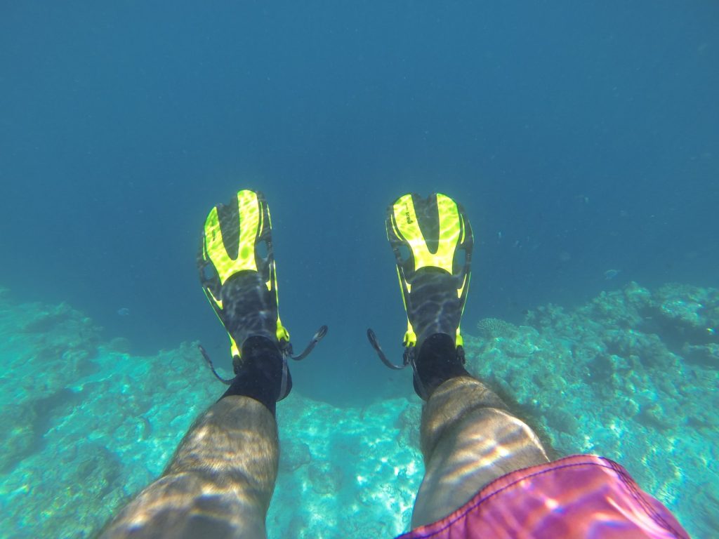 before snorkeling